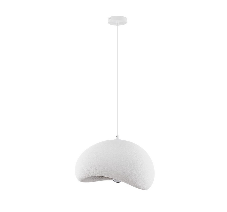 Biała lampa wisząca Cluora 50 - wabi-sabi
