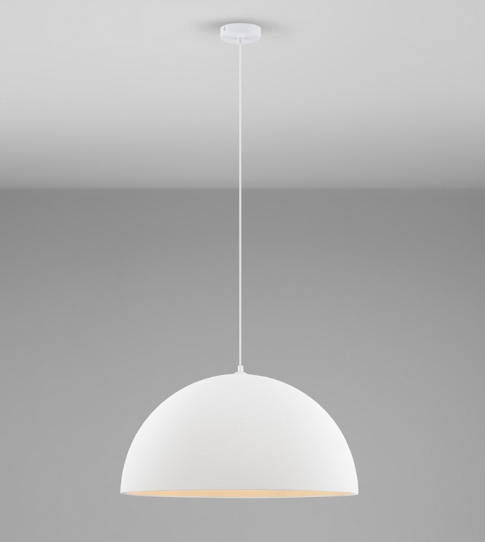 Biała lampa wisząca Cluora Luce