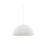 Biała lampa wisząca Cluora - chropowata faktura