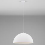 Biała lampa wisząca Cluora - nad stół
