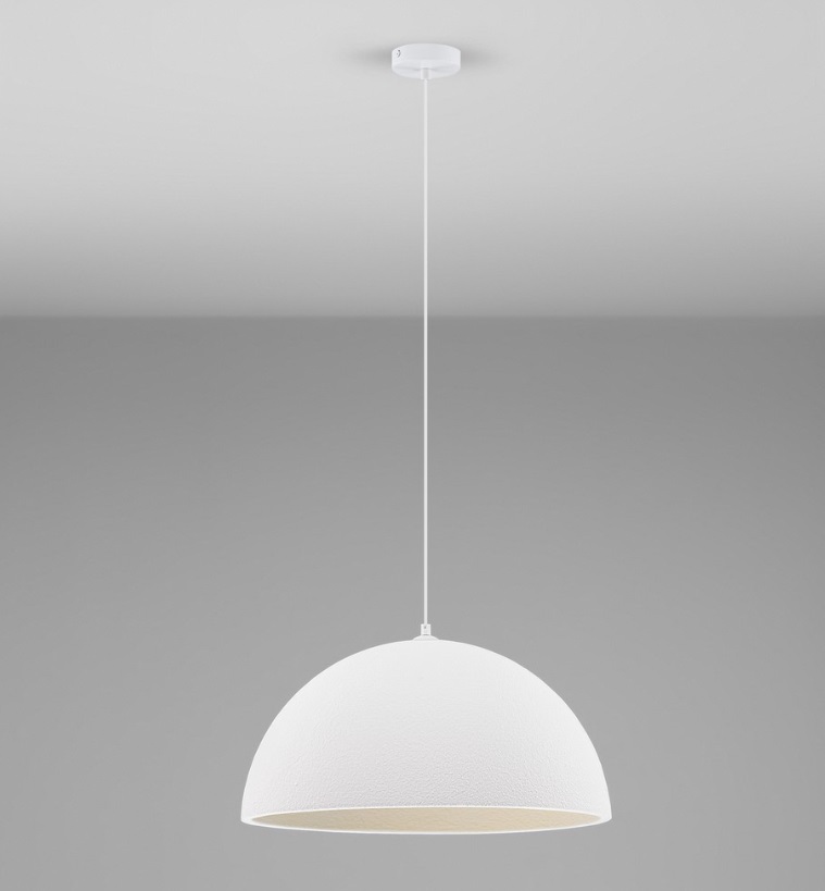 Biała lampa wisząca Cluora - nad stół