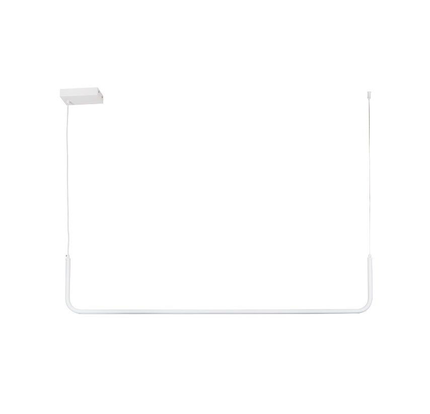 Biała lampa wisząca Minima 120cm - podłużna