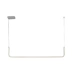 Biała pozioma lampa wisząca Minima 120cm - podłużna