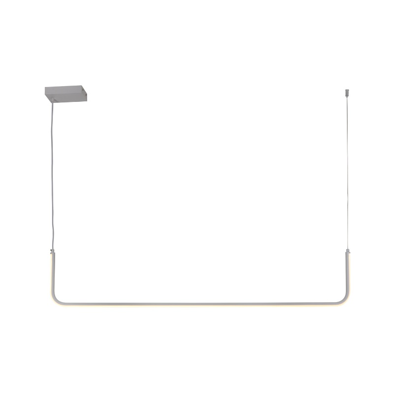 Biała pozioma lampa wisząca Minima 120cm - podłużna
