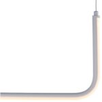 Biała pozioma lampa wisząca Minima 120cm - profil LED
