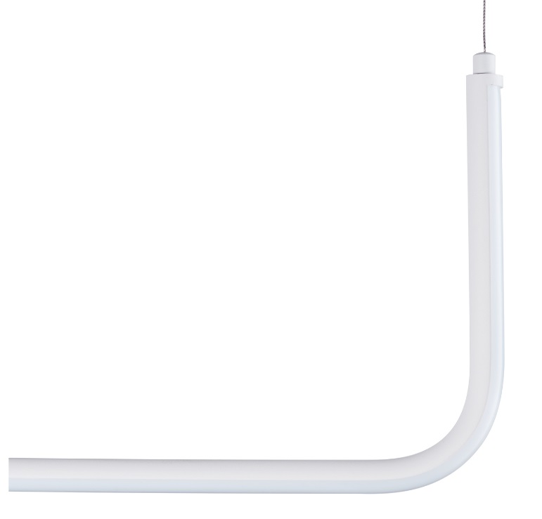 Biała pozioma lampa wisząca Minima 120cm - rurka LED
