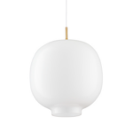 Biało-złota lampa wisząca Boni 35