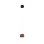 Brązowa lampa wisząca Softlin - mała kulka LED