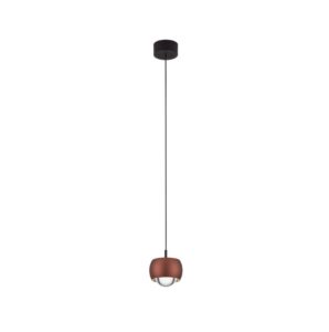Brązowa lampa wisząca Softlin - mała kulka LED
