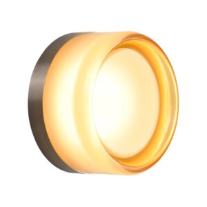 Bursztynowa lampa na ścianę i sufit Candy LED - akrylowa 13,5cm
