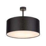 Czarna lampa Rondo 40 - żyrandol do sypialni