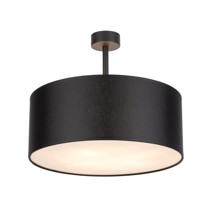 Czarna lampa Rondo 40 - żyrandol do sypialni