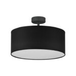 Czarna lampa sufitowa Rondo 40 - okrągła