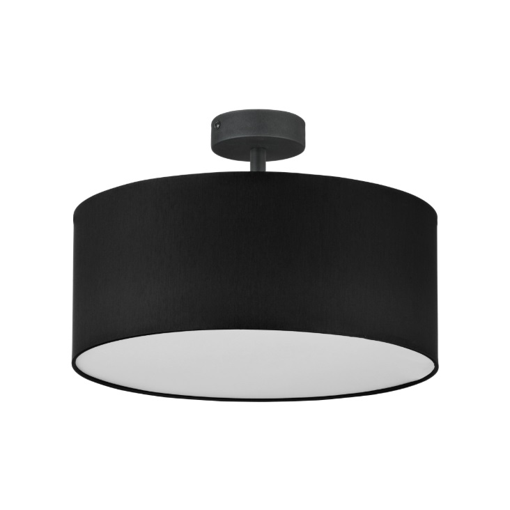 Czarna lampa sufitowa Rondo 40 - okrągła