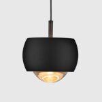 Czarna lampa wisząca Softlin LED - kulka