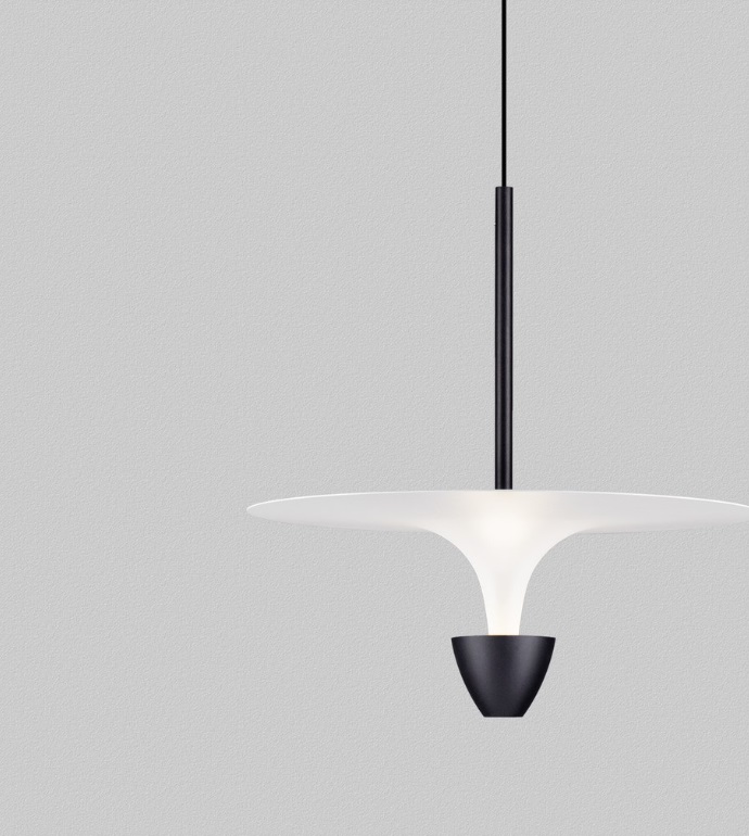 Czarna lampa wisząca Taliana LED