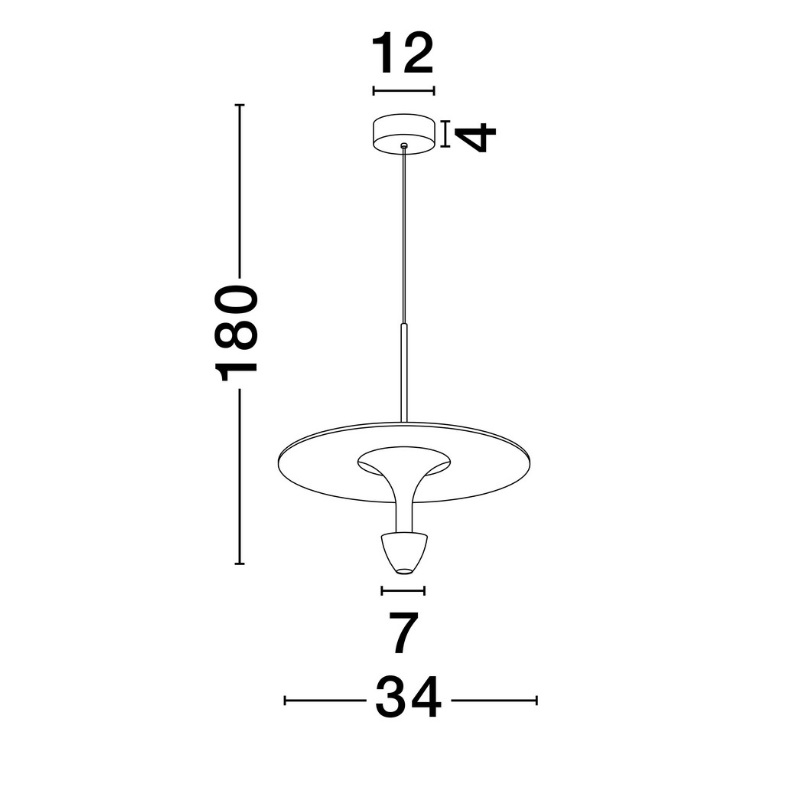 Czarna lampa wisząca Taliana