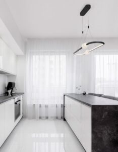 Czarna lampa wisząca na pilota Xalume LED - 45W