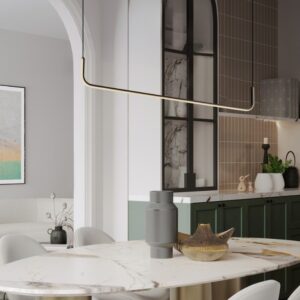 Czarna liniowa lampa wisząca Lineform LED - 20W