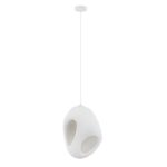 Designerska lampa wisząca Cluora 2 - biała struktura