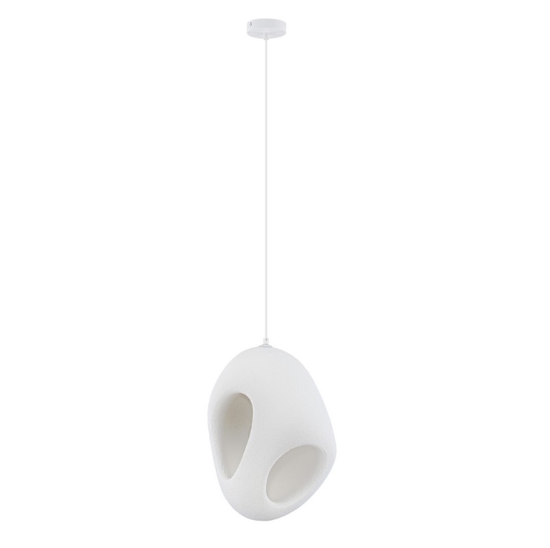 Designerska lampa wisząca Cluora 2 - biała struktura