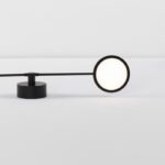 Designerski czarny kinkiet Vialto LED - dyski