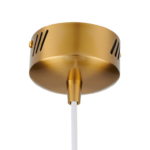 Elegancka lampa wisząca Boni - złota podsufitka
