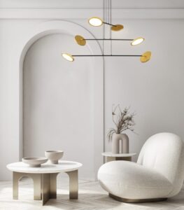 Elegancki żyrandol do salonu Vialto - nowoczesny LED 51W