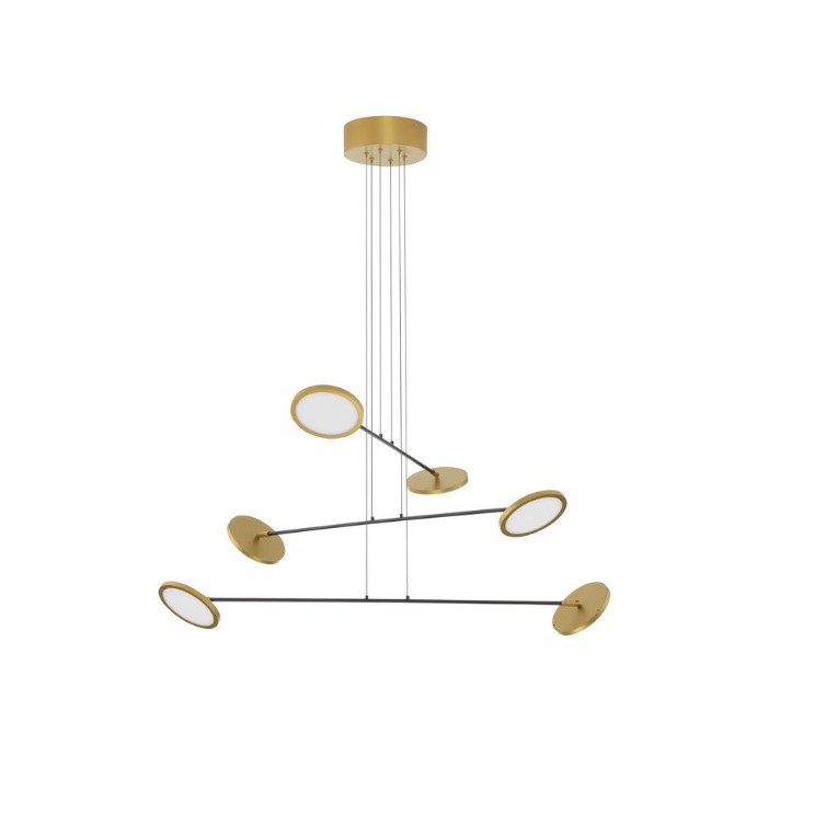 Elegancki żyrandol do salonu Vialto - nowoczesny LED 51W