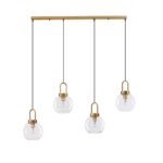 Klasyczna lampa wisząca nad stół Quina 4 - szklane klosze