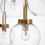Klasyczna lampa wisząca nad stół Quina 4 - złota