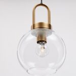 Klasyczna złota lampa wisząca Quina