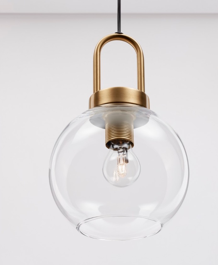 Klasyczna złota lampa wisząca Quina