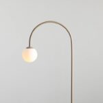 Lampa podłogowa na łuku Una - beżowa