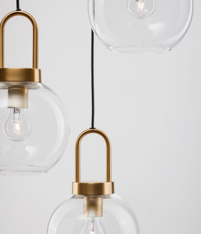 Lampa sufitowa wisząca klasyczna Quina 3 - złota