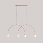 Lampa wisząca Una 4 L - terracotta