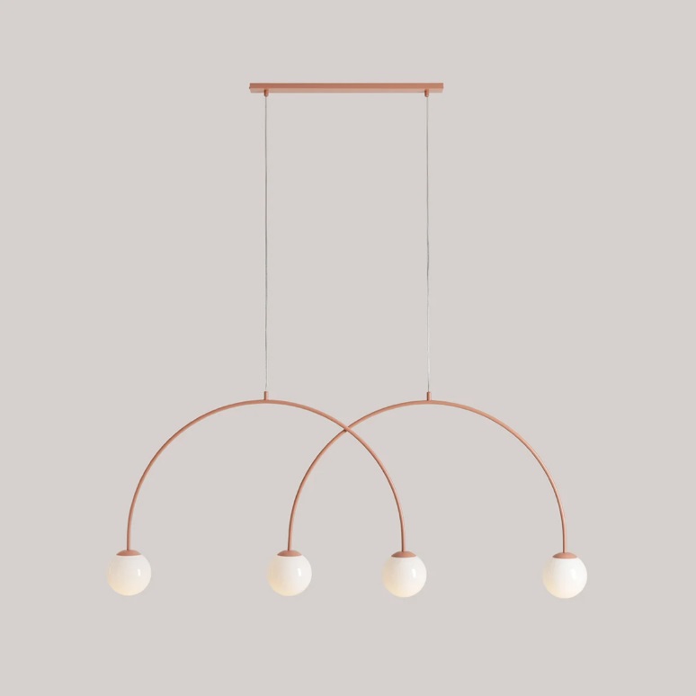 Lampa wisząca Una 4 L - terracotta
