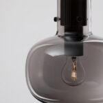Lampa wisząca nad stół Mellu 22 - dymione szkło