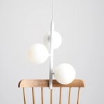 Lampa wisząca nad stolik kawowy Fin S 34 - białe kule