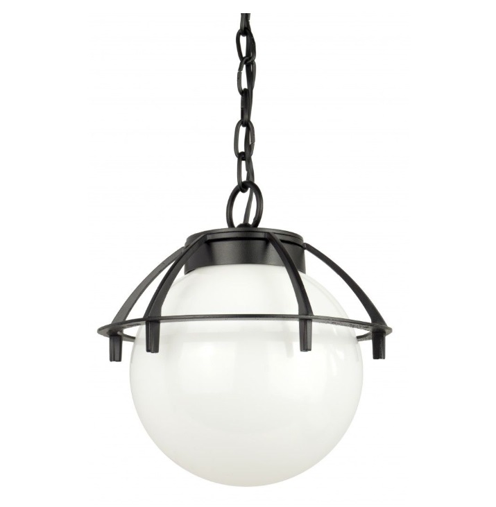 Lampa wisząca zewnętrzna Kula z koszykiem IP43 - nad drzwi wejściowe