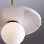 Marmurowa lampa wisząca Kivra