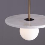 Marmurowa lampa wisząca Kivra - kamienna