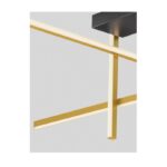 Minimalistyczna designerska plafoniera Shadowbeam - złota