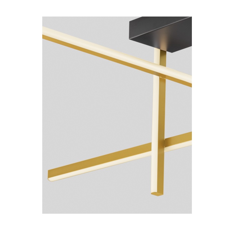 Minimalistyczna designerska plafoniera Shadowbeam - złota