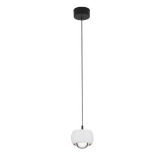 Minimalistyczna lampa wisząca Softlin LED - biała kulka z akrylem