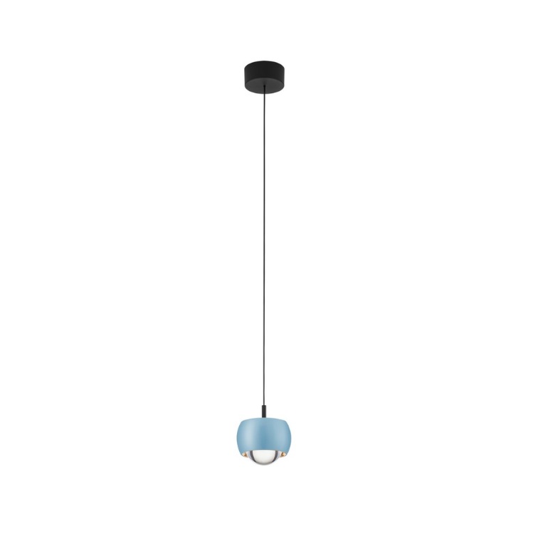 Niebiesko-błękitna lampa wisząca Softlin - pastelowa