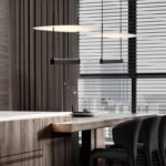 Nowoczesna lampa nad stół Sfumato - światło odbite