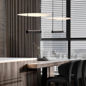 Nowoczesna lampa nad stół Sfumato 45 - światło odbite