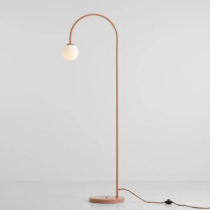 Nowoczesna lampa podłogowa Una - terracotta