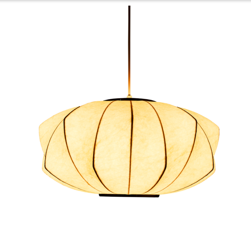 Nowoczesna lampa wisząca Silk V-shape 45 - biała